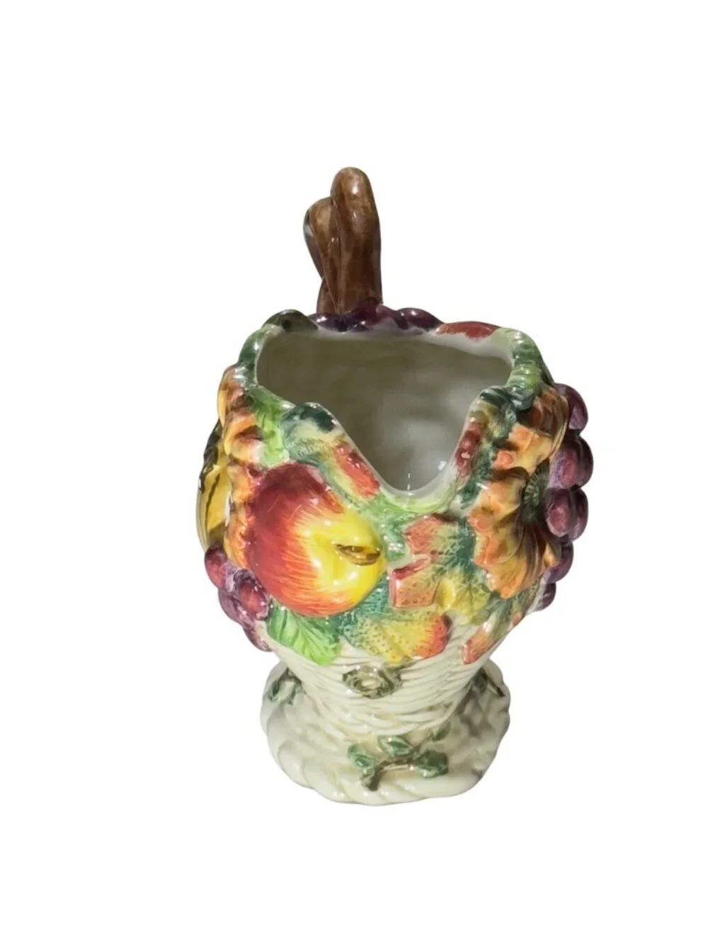 Fitz & Floyd Omnibus 1995 Fruit & Vegetable Ceramic Plate Set & Pitcher